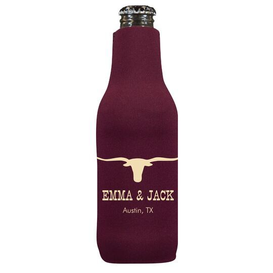 Longhorn Bottle Koozie